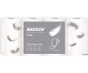 Papier toaletowy, małe rolki KATRIN PLUS Toilet 160, 112966, opakowanie: 8 rolek