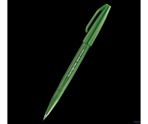 Pisak pędzelkowy do kaligrafii  oliwkowy SES15C-D2X PENTEL SALE