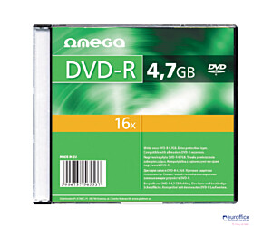Płyta OMEGA DVD-R 4,7GB 16X CASE (10) OMD1610-