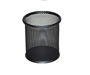 Kubek na długopisy DOTTS siatka czarny 98x91mm (wys.xśr.)