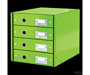Pojemnik z 4 szufladami Leitz C&S WOW, zielony 60490054