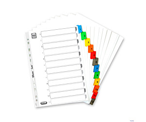 Przekładki kartonowe MYLAR A4, kolorowe 1-12 OXFORD 100204616