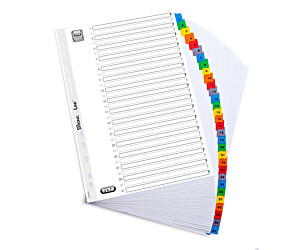 Przekładki kartonowe MYLAR A4, kolorowe 1-31 OXFORD 100204620
