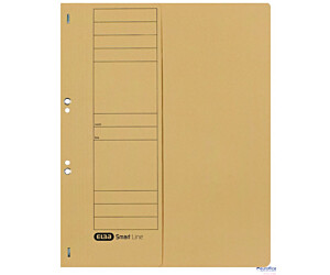 Skoroszyt kartonowy ELBA 1/2 A4, oczkowy, beżowy, 100551877