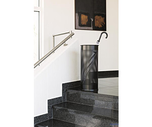 Stojak na parasole DURABLE czarny metalowy okrągły 3350-01