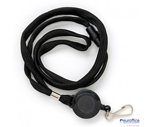 Taśma 601283 czarna (10) wypinająca z mech sciagajacym i karabińczykiem