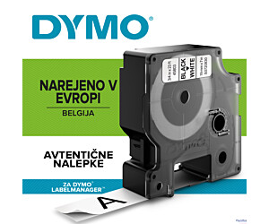 Taśma DYMO D1 - 19 mm x 7 m, czarny / biały S0720830 do drukarek etykiet