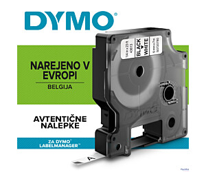 Taśma DYMO D1 - 6 mm x 7 m, czarny / biały S0720780 do drukarek etykiet