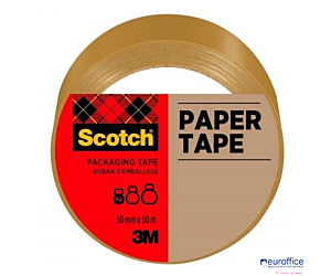 Taśma pakowa SCOTCH® Mailing , papierowa, 50mm x50m, 1szt., brązowa 7100301050
