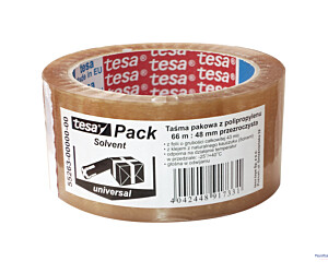 Taśma pakowa TESAPACK STANDARD SOLVENT 66mx48 transparent 55263-00000-00TS