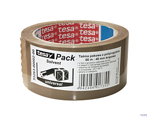 Taśma pakowa TESAPACK STANDARD SOLVENT 66mX48mm brązowa 55263-00002-00 TS