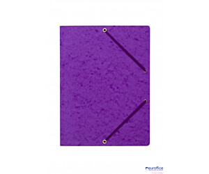 Teczka z gumką rogi DOTTS A4 preszpan fioletowa 390g