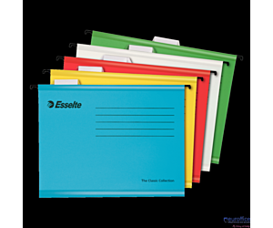 Teczki zawieszane Esselte Classic A4, kolory mix, 10 szt. 93042
