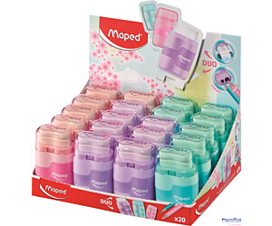 Temperówka z gumką CONNECT pastel 2 otwory Maped 49231