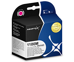Tusz Asarto do Brother 1100M | LC1100M | 450 str. | magenta