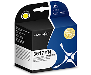 Tusz Asarto do Brother 3617YN | LC3617Y | 550 str. | yellow