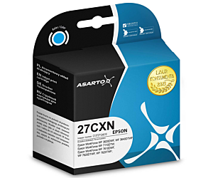 Tusz Asarto do Epson 27CXN | C13T27124012 | 1100 str. | cyan