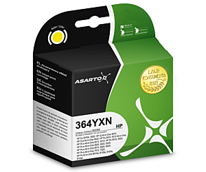 Tusz Asarto do HP 364YXN | CB325EE | 750 str. | yellow