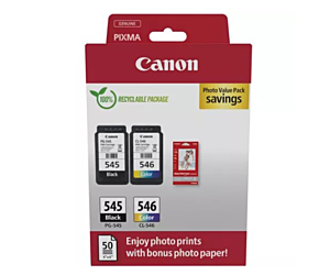 Tusz Canon PG-545/CL-546 +  papier fotograficzny