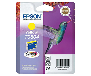 Tusz  Epson T0804 do  Stylus Photo R-265/285/360 RX560  | 7,4ml | yellow