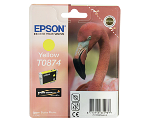 Tusz  Epson T0874 do Stylus Photo R1900   | 11,4ml | yellow