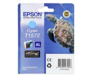 Tusz Epson T1572 do Stylus Photo R3000 | 25,9ml | cyan