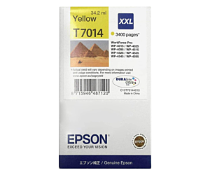 Tusz Epson  T7014  do WP-4015DN/4095DN/4515DN/4525DNF XXL | 34,2ml | yellow