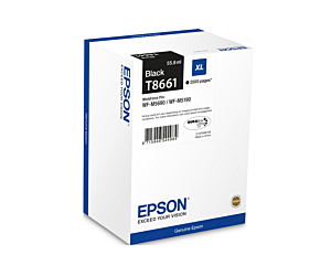 Tusz Epson T8661 XL  BK do WF-M5690DWF | 55,8 ml