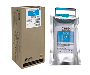Tusz Epson T9742 CYAN 735.2ml  do serii WF-C869Rxx
