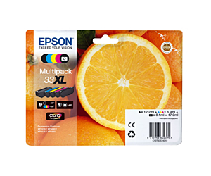 Tusz  Epson  zestaw T33XL,  CMYK Claria 33XL