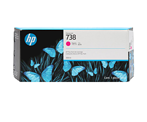 Tusz HP 738 | 300 ml | Magenta