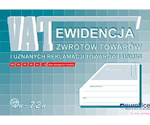 Vu72-u Ewid.VAT zwrot tow.i uznan.reklamacji A4 Michalczyk i Prokop