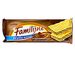 Wafle FAMILIJNE Kakaowe 180g JUTRZENKA