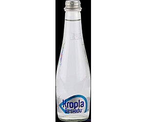 Woda KROPLA BESKIDU niegazowana 0.33L butelka szklana zgrzewka 24 szt.