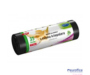 Worki na śmieci ekologiczne 35L 15szt. ztaśmą (LDPE) STELLA WNS-4249