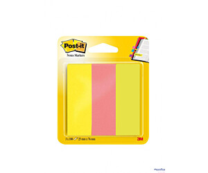 Zakładki indeksujące POST-IT (671/3), papier, 26x76mm, 3x100 kart., mix kolorów