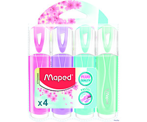 Zakreślacz FLUO PEPS pastel mix kolorów 4 szt etui pud.z zaw.742546 MAPED