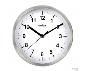Zegar UNILUX ATTRACTION 22cm metaliczny szary 400094404