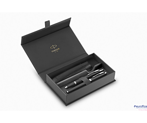 ZESTAW PREMIUM Parker IM STAINLESS STEEL CT FP+BP+ ETUI 2214457, opkowanie prezentowe