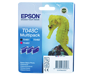 Zestaw tuszy  Epson T048C do R-200/220/300/340, RX-500/600 | 39ml | C/M/B