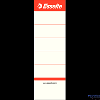 Etykiety grzbietowe do segregatorów 75mm białe 10szt ESSELTE 810801
